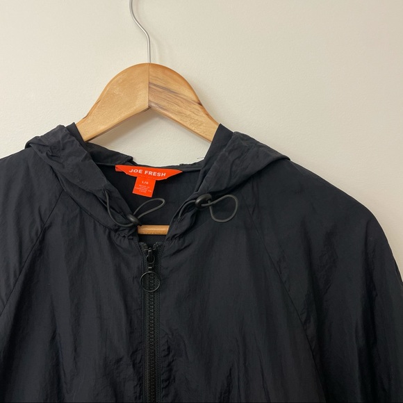 JOE FRESH, Active, Windbreaker, Black, SZ L - Picture 1 of 5